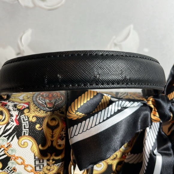 Aldo Caiillaa Baroque and Tiger Print Satchel Handbag - Picture 9 of 9